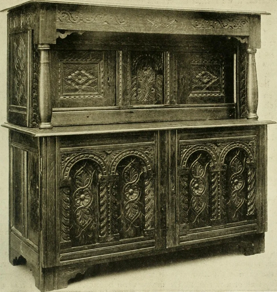 An illustration from Furniture of the Pilgrim century, 1620-1720, including colonial utensils and hardware, 1910, leaf 141