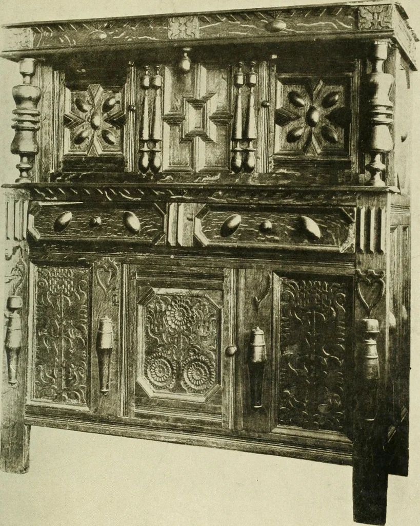 An illustration from Furniture of the Pilgrim century, 1620-1720, including colonial utensils and hardware, 1910, leaf 147