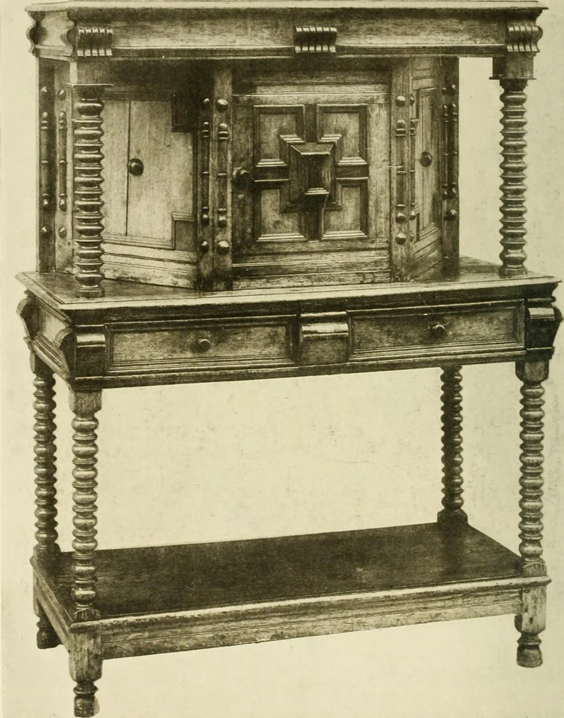 An illustration from Furniture of the Pilgrim century, 1620-1720, including colonial utensils and hardware, 1910, leaf 148