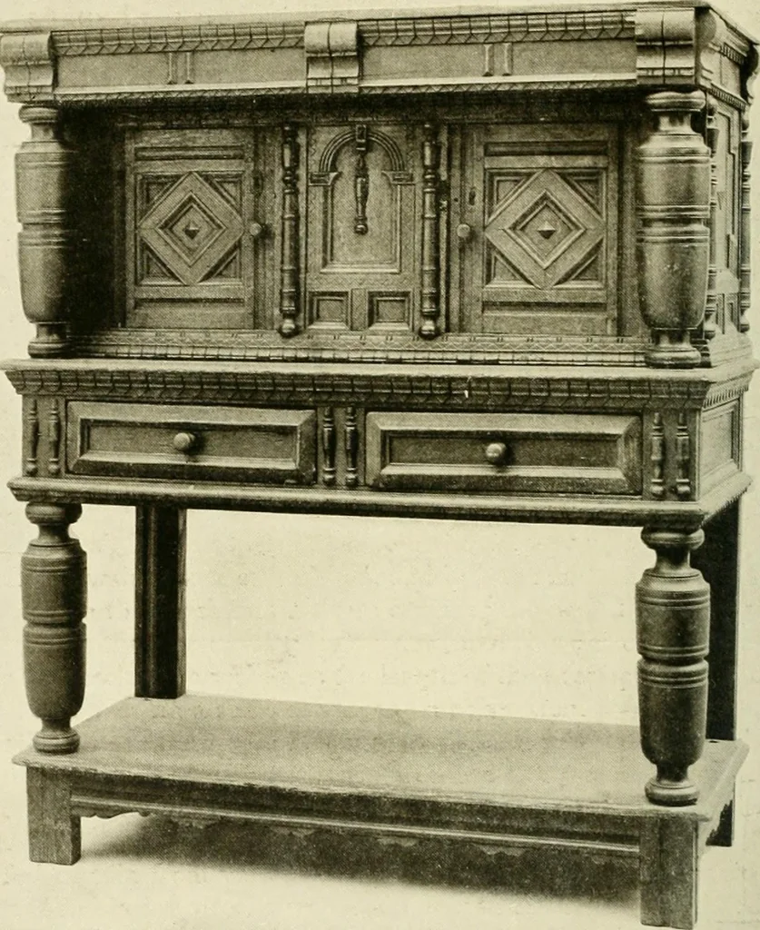An illustration from Furniture of the Pilgrim century, 1620-1720, including colonial utensils and hardware, 1910, leaf 156