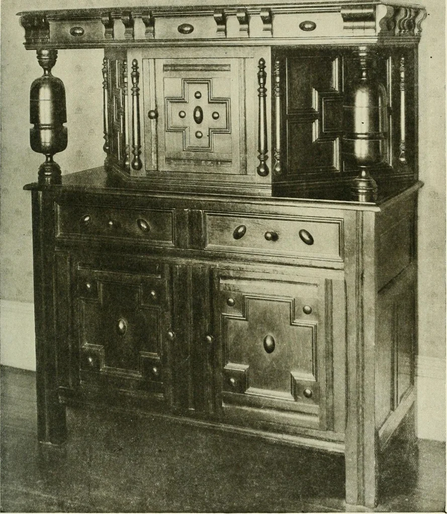 An illustration from Furniture of the Pilgrim century, 1620-1720, including colonial utensils and hardware, 1910, leaf 159