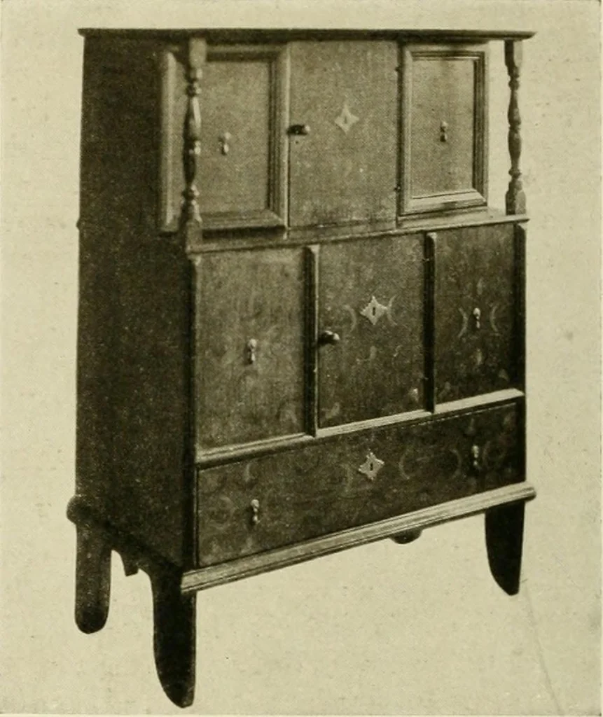 An illustration from Furniture of the Pilgrim century, 1620-1720, including colonial utensils and hardware, 1910, leaf 160