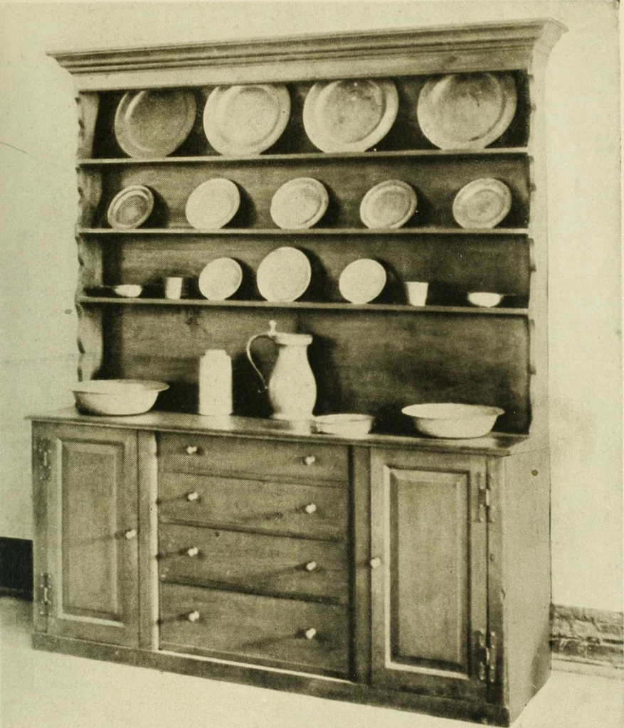 An illustration from Furniture of the Pilgrim century, 1620-1720, including colonial utensils and hardware, 1910, leaf 173