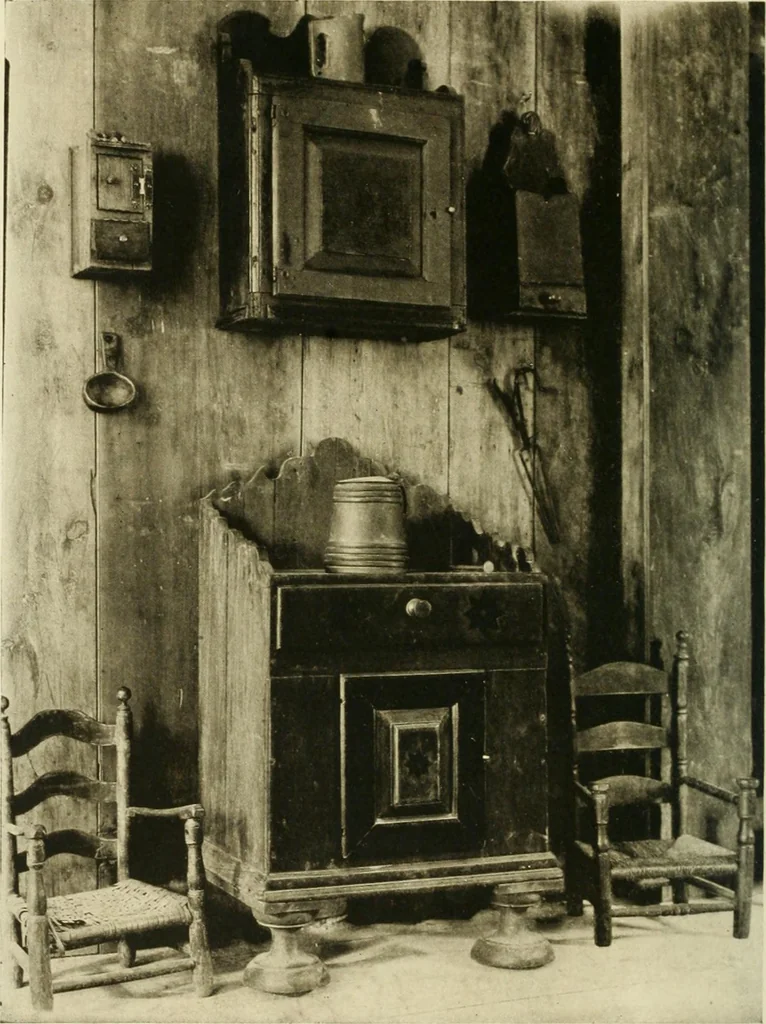 An illustration from Furniture of the Pilgrim century, 1620-1720, including colonial utensils and hardware, 1910, leaf 178