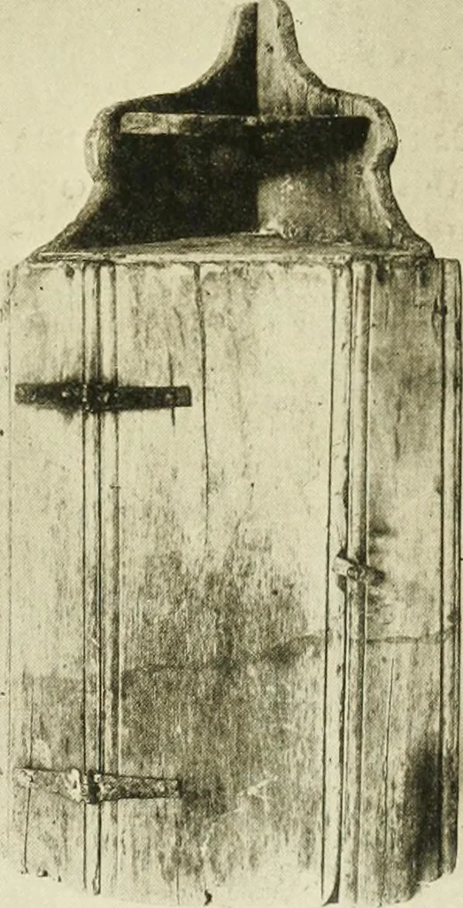 An illustration from Furniture of the Pilgrim century, 1620-1720, including colonial utensils and hardware, 1910, leaf 183