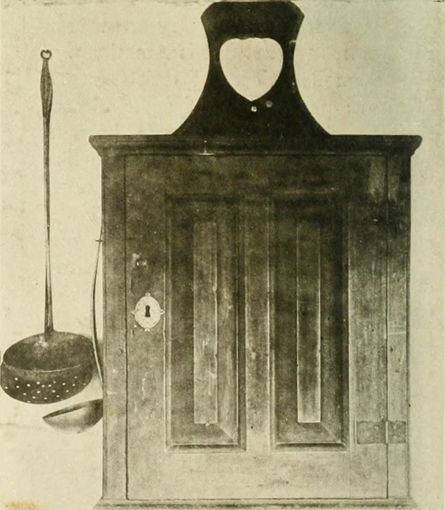 An illustration from Furniture of the Pilgrim century, 1620-1720, including colonial utensils and hardware, 1910, leaf 184