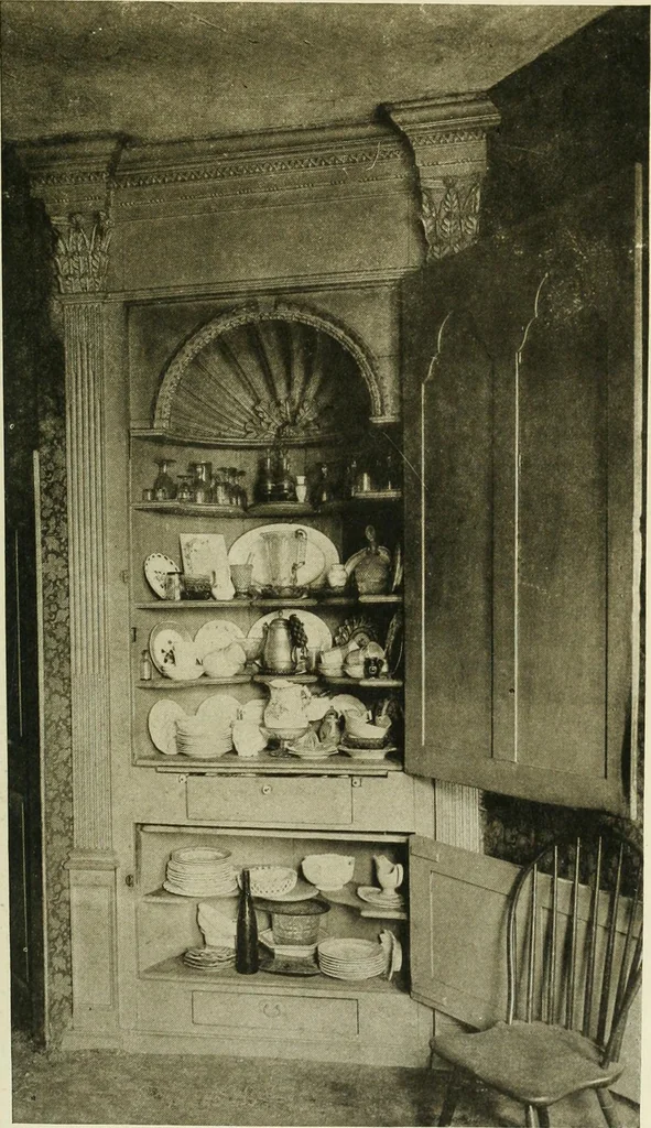 An illustration from Furniture of the Pilgrim century, 1620-1720, including colonial utensils and hardware, 1910, leaf 185