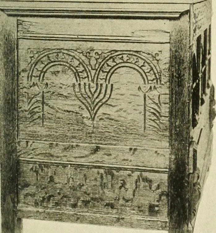 An illustration from Furniture of the Pilgrim century, 1620-1720, including colonial utensils and hardware, 1910, leaf 19
