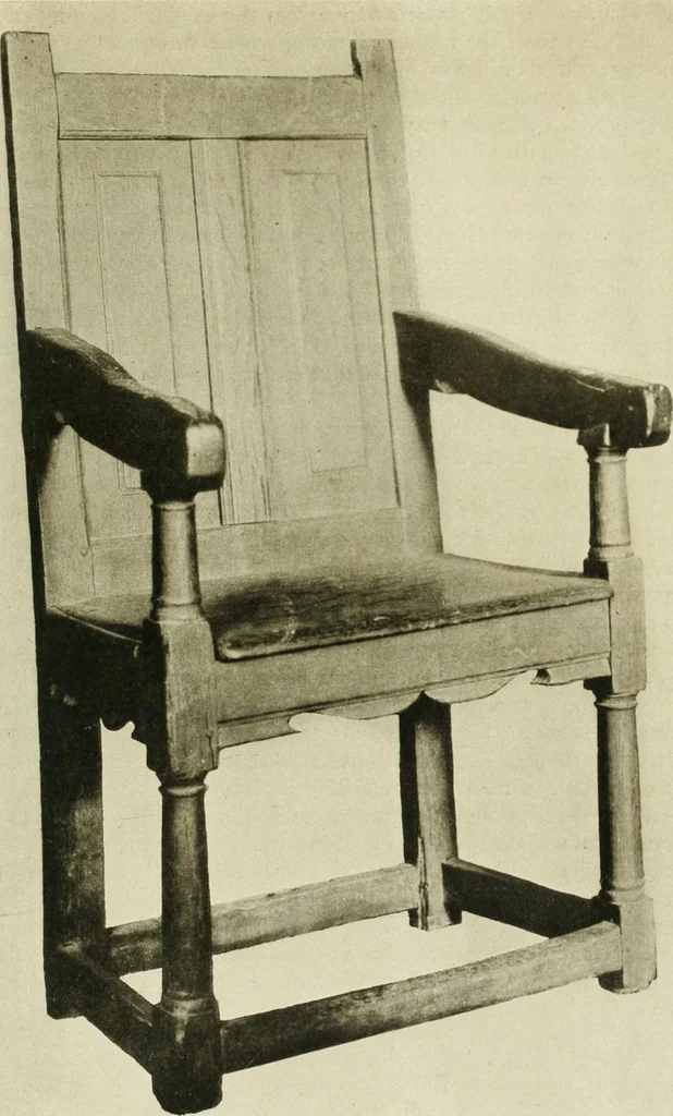 An illustration from Furniture of the Pilgrim century, 1620-1720, including colonial utensils and hardware, 1910, leaf 197