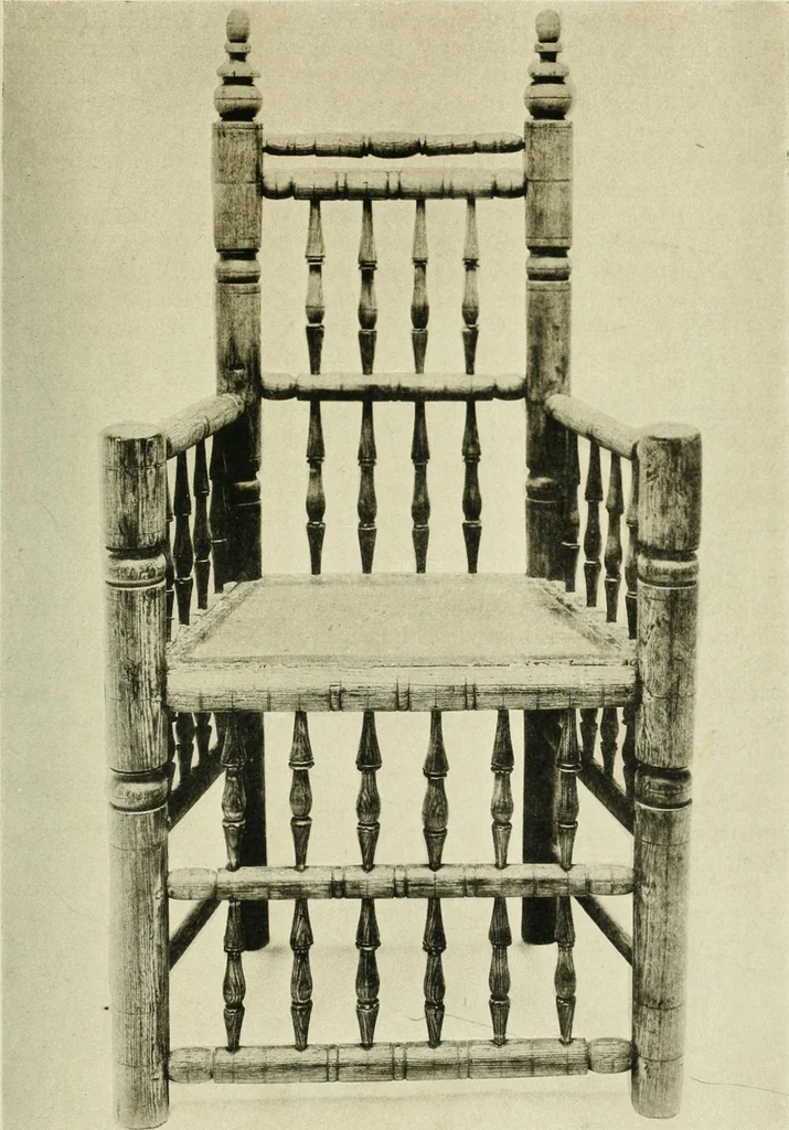An illustration from Furniture of the Pilgrim century, 1620-1720, including colonial utensils and hardware, 1910, leaf 201