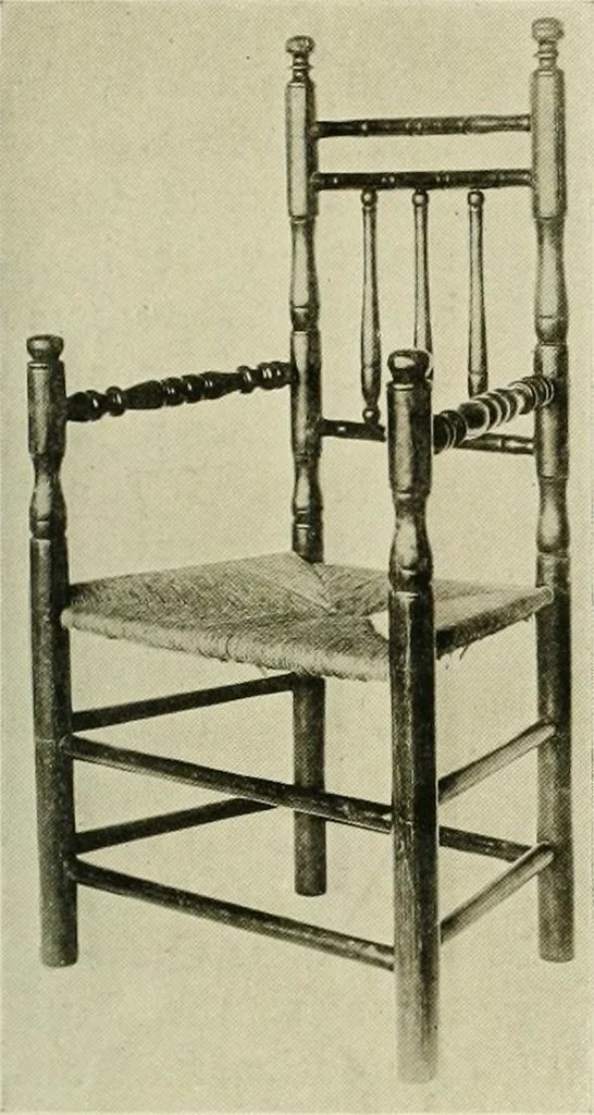 An illustration from Furniture of the Pilgrim century, 1620-1720, including colonial utensils and hardware, 1910, leaf 215