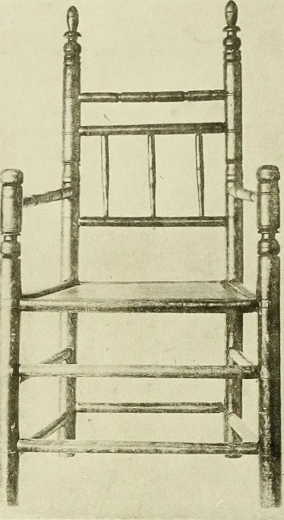 An illustration from Furniture of the Pilgrim century, 1620-1720, including colonial utensils and hardware, 1910, leaf 215