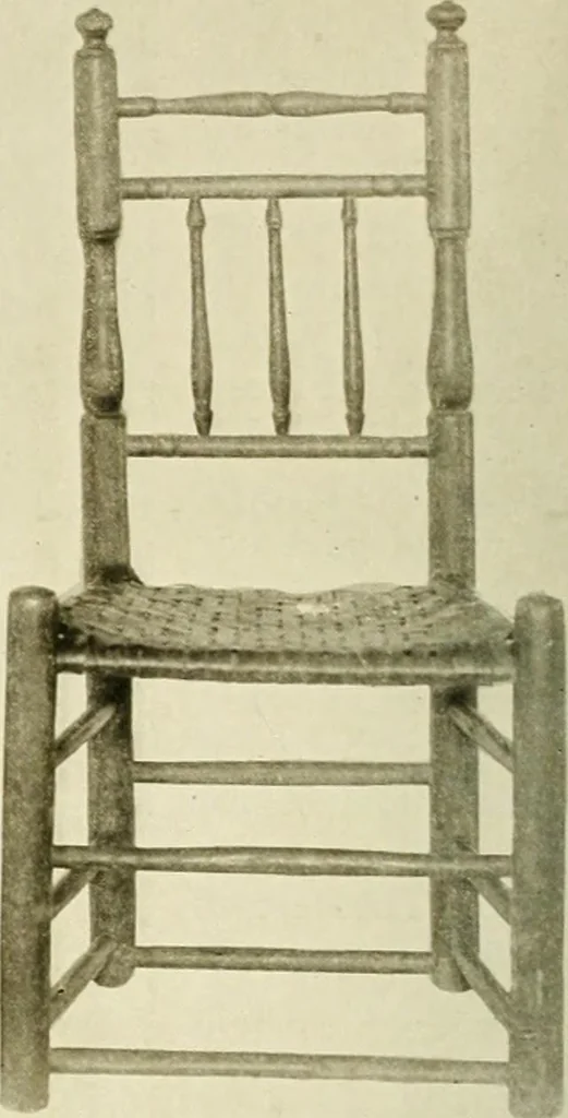 An illustration from Furniture of the Pilgrim century, 1620-1720, including colonial utensils and hardware, 1910, leaf 218