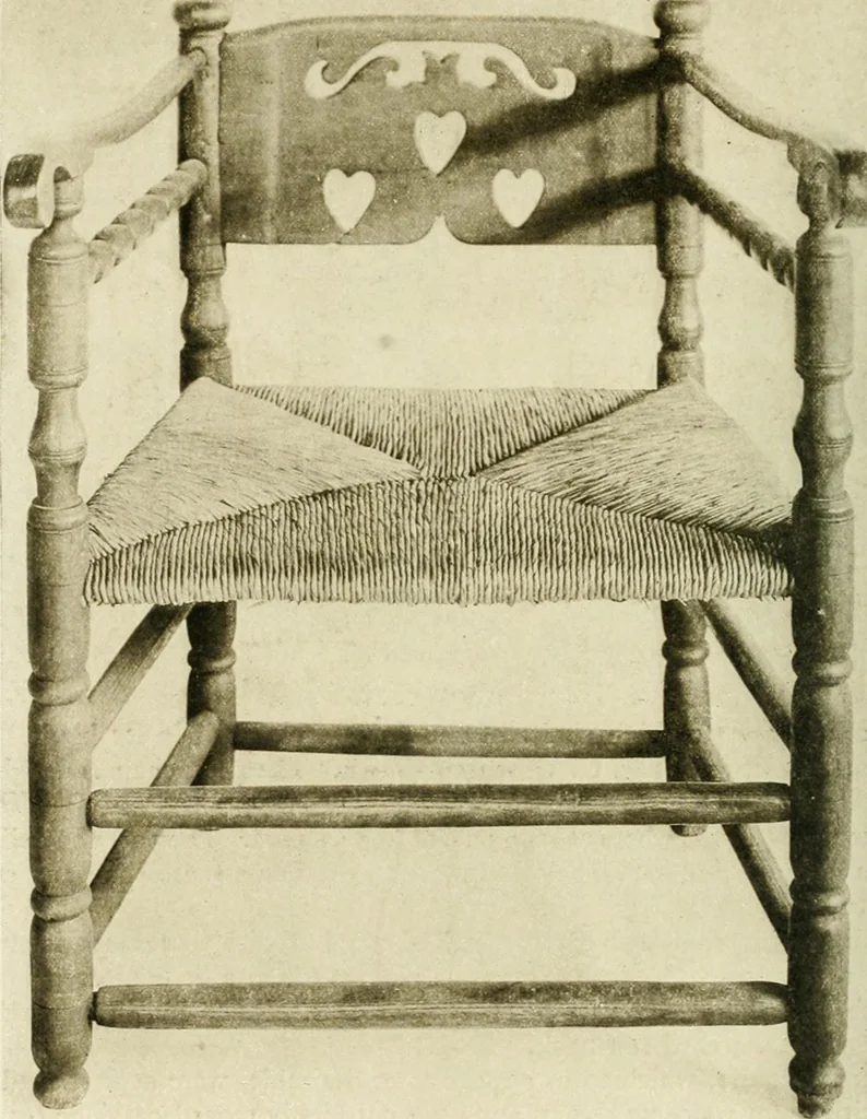 An illustration from Furniture of the Pilgrim century, 1620-1720, including colonial utensils and hardware, 1910, leaf 242