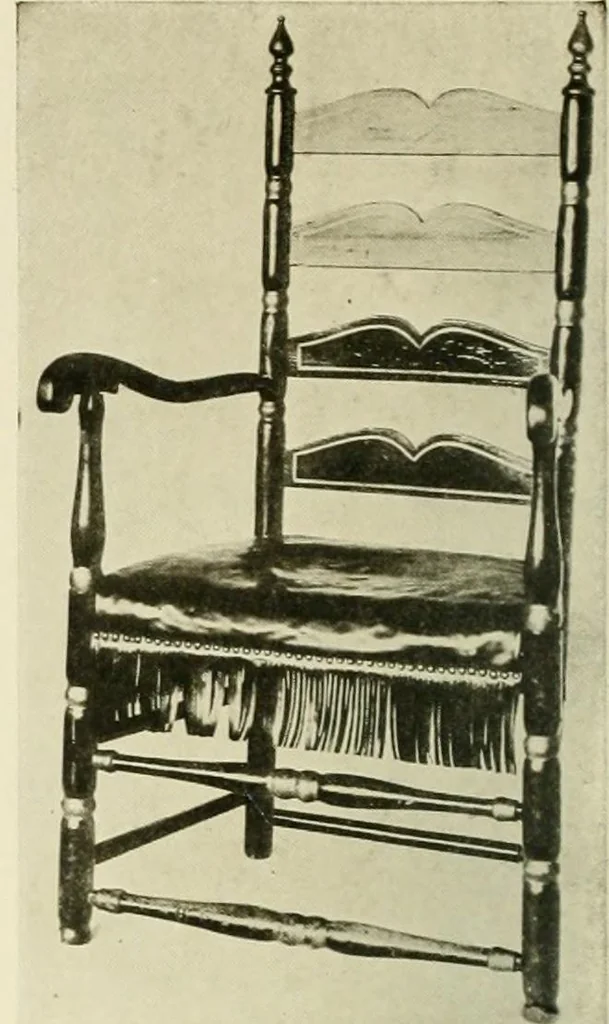 An illustration from Furniture of the Pilgrim century, 1620-1720, including colonial utensils and hardware, 1910, leaf 244