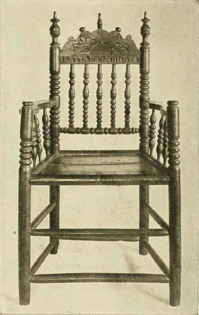 An illustration from Furniture of the Pilgrim century, 1620-1720, including colonial utensils and hardware, 1910, leaf 247
