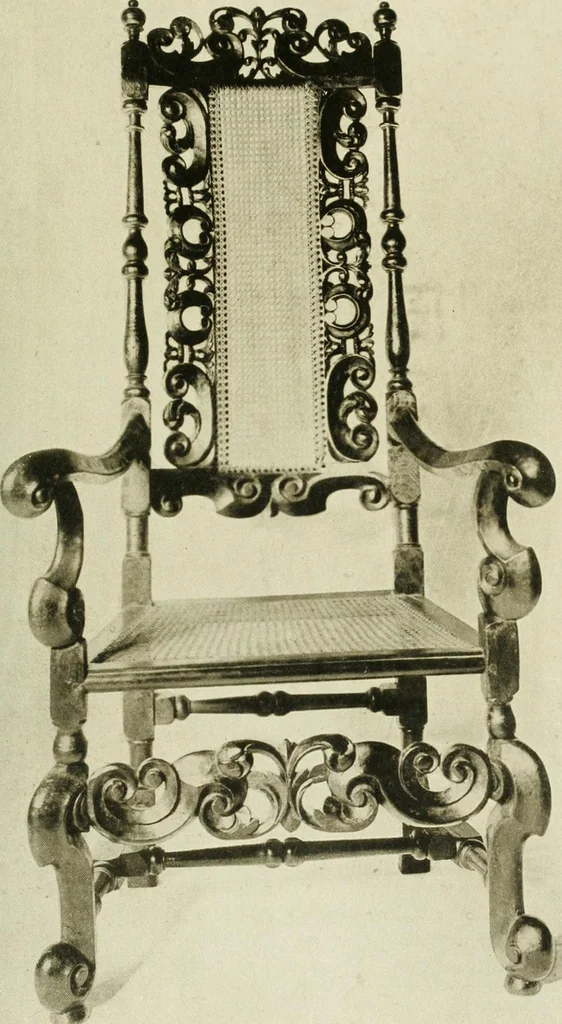 An illustration from Furniture of the Pilgrim century, 1620-1720, including colonial utensils and hardware, 1910, leaf 253