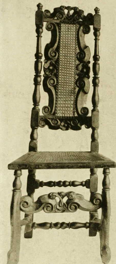 An illustration from Furniture of the Pilgrim century, 1620-1720, including colonial utensils and hardware, 1910, leaf 256