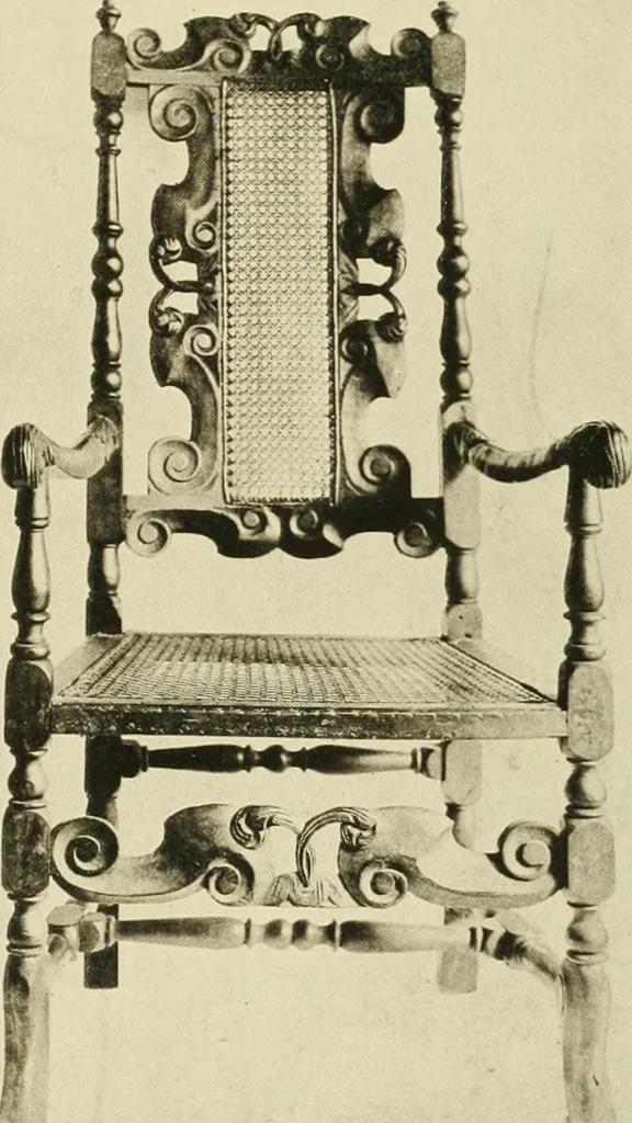 An illustration from Furniture of the Pilgrim century, 1620-1720, including colonial utensils and hardware, 1910, leaf 259
