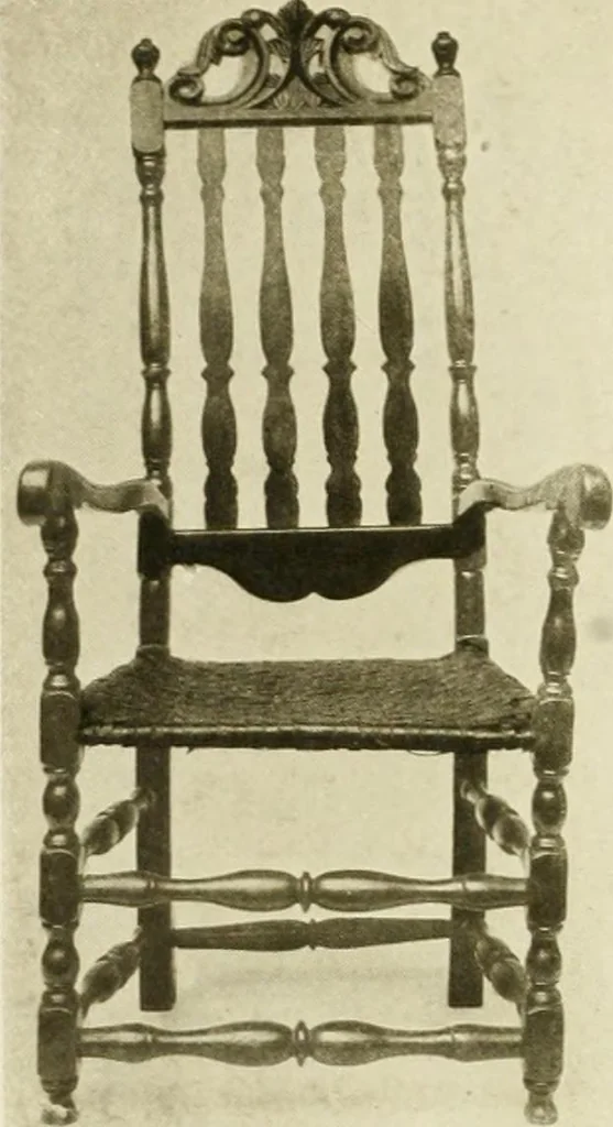 An illustration from Furniture of the Pilgrim century, 1620-1720, including colonial utensils and hardware, 1910, leaf 268