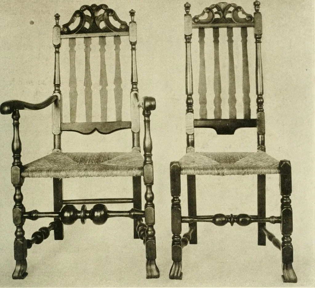 An illustration from Furniture of the Pilgrim century, 1620-1720, including colonial utensils and hardware, 1910, leaf 269