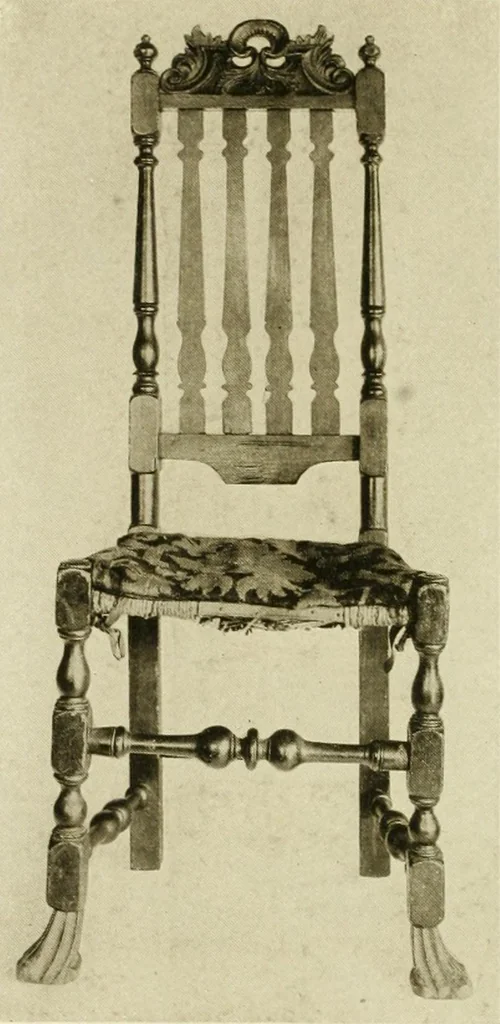 An illustration from Furniture of the Pilgrim century, 1620-1720, including colonial utensils and hardware, 1910, leaf 272