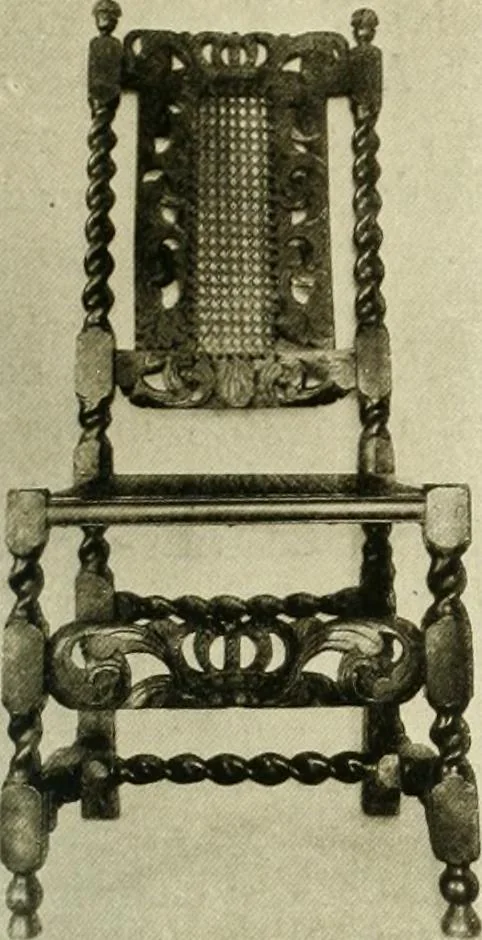 An illustration from Furniture of the Pilgrim century, 1620-1720, including colonial utensils and hardware, 1910, leaf 273