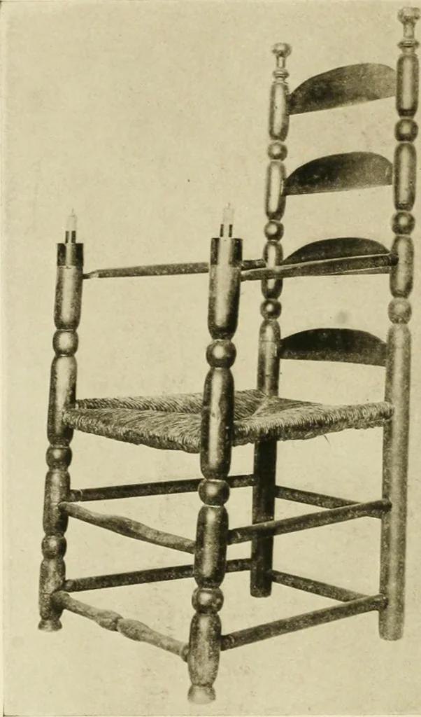 An illustration from Furniture of the Pilgrim century, 1620-1720, including colonial utensils and hardware, 1910, leaf 274