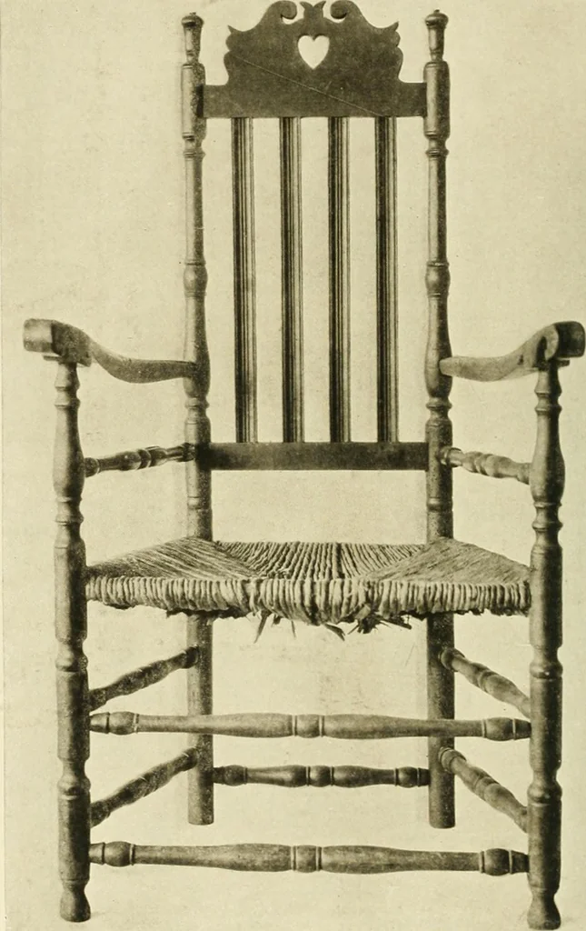 An illustration from Furniture of the Pilgrim century, 1620-1720, including colonial utensils and hardware, 1910, leaf 278