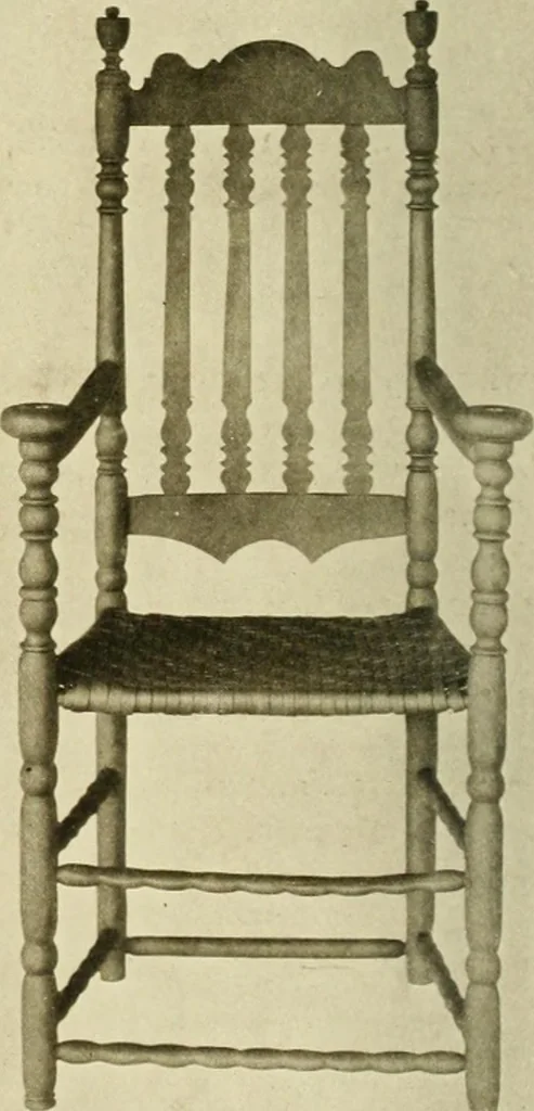 An illustration from Furniture of the Pilgrim century, 1620-1720, including colonial utensils and hardware, 1910, leaf 282