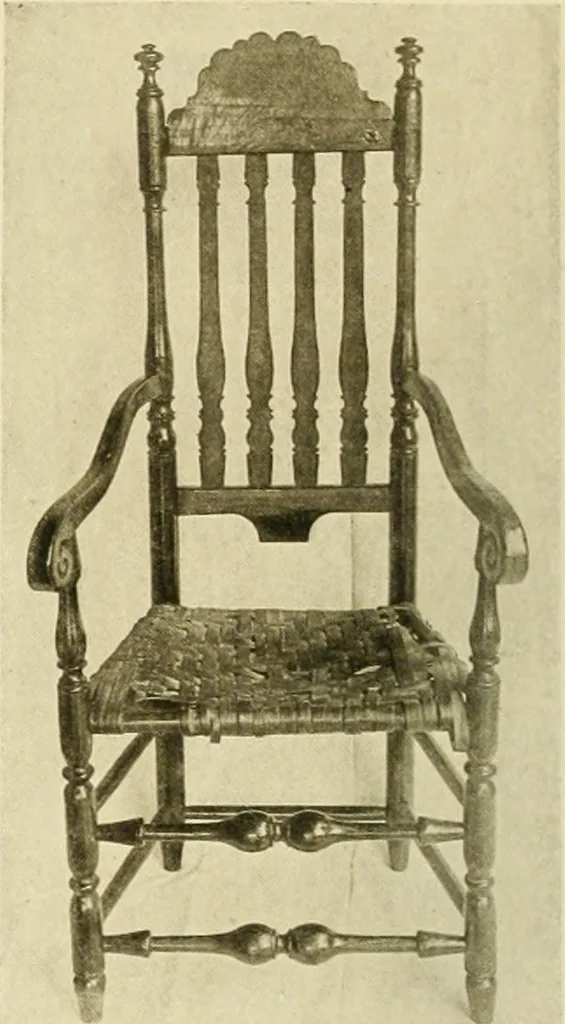 An illustration from Furniture of the Pilgrim century, 1620-1720, including colonial utensils and hardware, 1910, leaf 286
