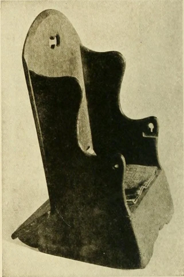 An illustration from Furniture of the Pilgrim century, 1620-1720, including colonial utensils and hardware, 1910, leaf 294