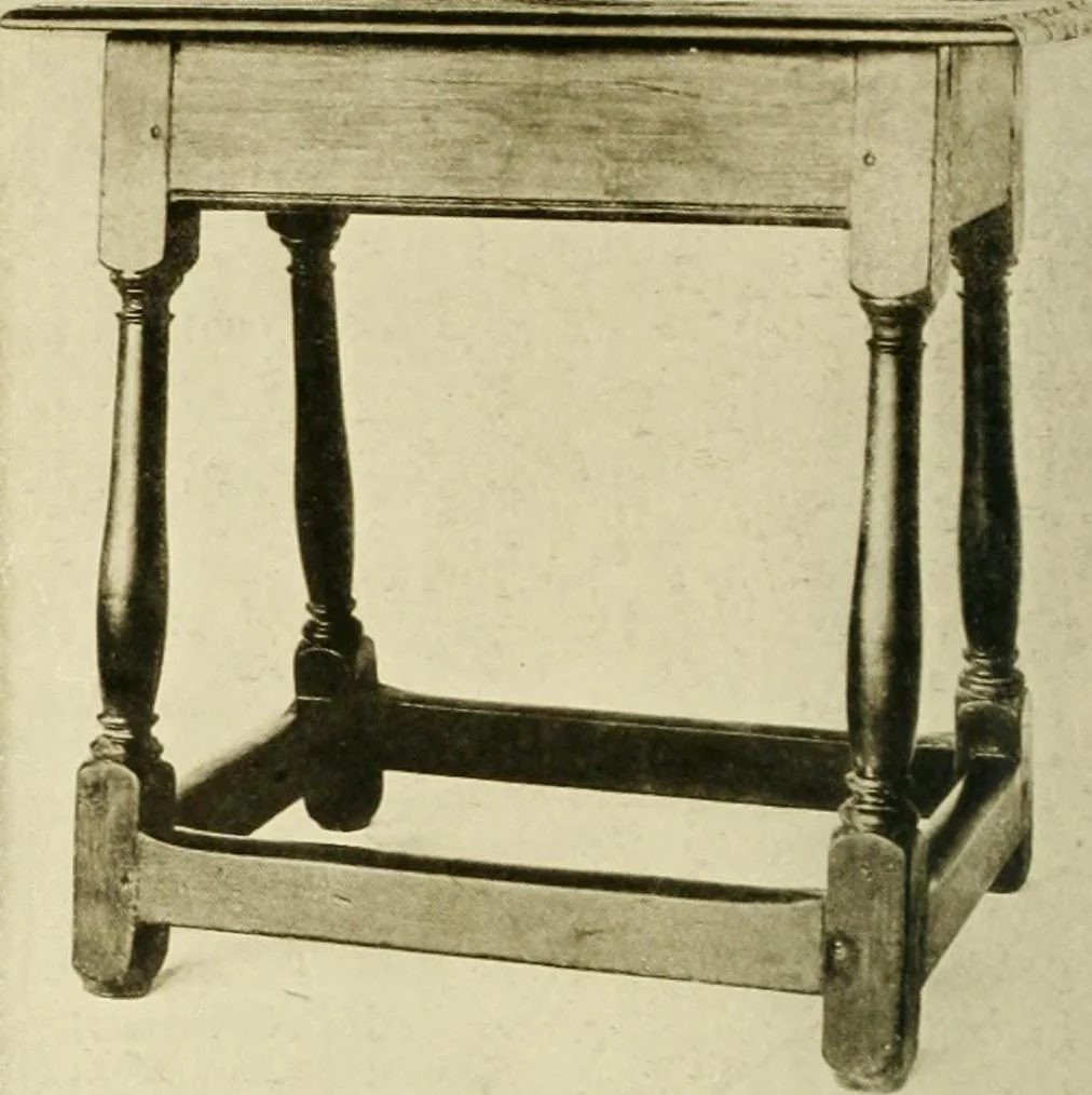 An illustration from Furniture of the Pilgrim century, 1620-1720, including colonial utensils and hardware, 1910, leaf 306