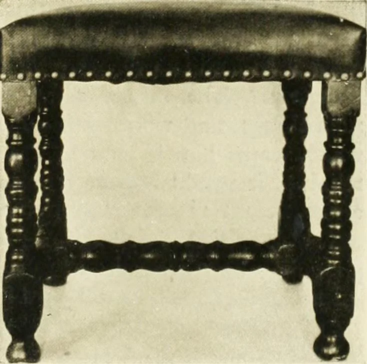 An illustration from Furniture of the Pilgrim century, 1620-1720, including colonial utensils and hardware, 1910, leaf 307