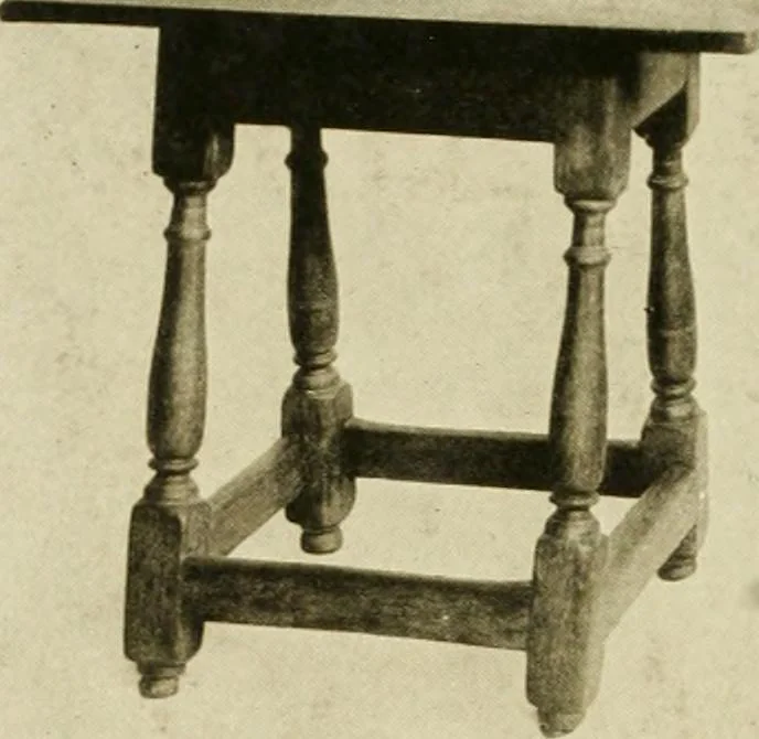 An illustration from Furniture of the Pilgrim century, 1620-1720, including colonial utensils and hardware, 1910, leaf 308