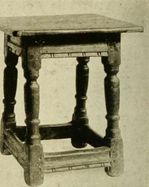 An illustration from Furniture of the Pilgrim century, 1620-1720, including colonial utensils and hardware, 1910, leaf 308