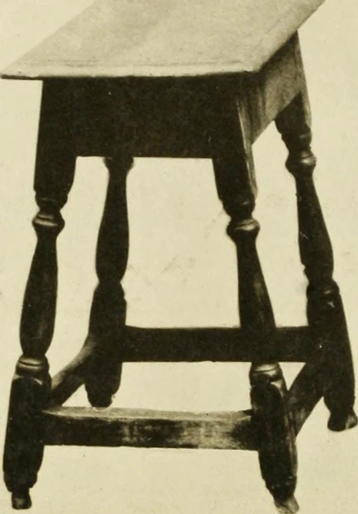 An illustration from Furniture of the Pilgrim century, 1620-1720, including colonial utensils and hardware, 1910, leaf 310