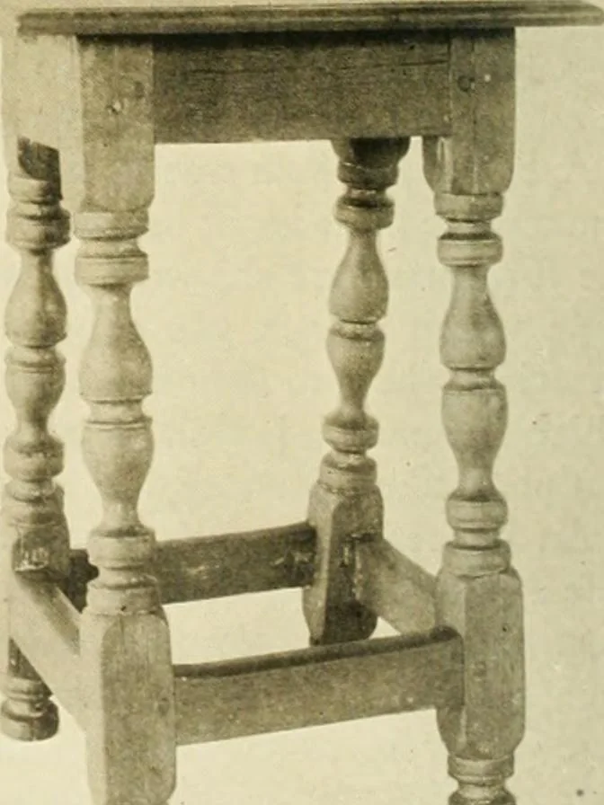 An illustration from Furniture of the Pilgrim century, 1620-1720, including colonial utensils and hardware, 1910, leaf 310