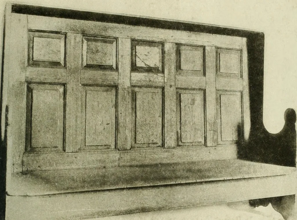 An illustration from Furniture of the Pilgrim century, 1620-1720, including colonial utensils and hardware, 1910, leaf 329