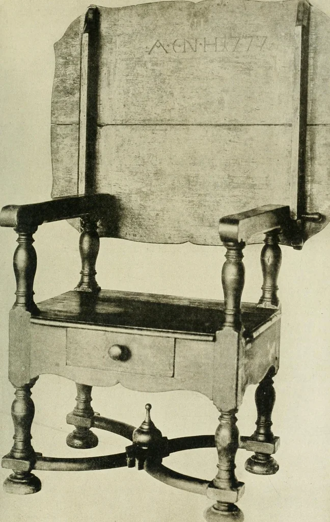 An illustration from Furniture of the Pilgrim century, 1620-1720, including colonial utensils and hardware, 1910, leaf 355