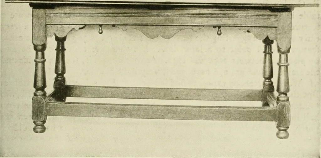 An illustration from Furniture of the Pilgrim century, 1620-1720, including colonial utensils and hardware, 1910, leaf 371