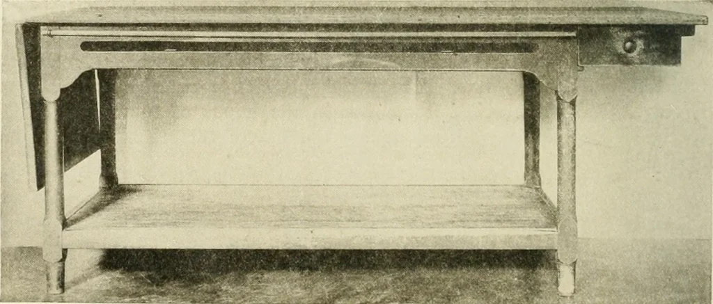 An illustration from Furniture of the Pilgrim century, 1620-1720, including colonial utensils and hardware, 1910, leaf 372