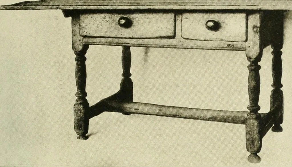 An illustration from Furniture of the Pilgrim century, 1620-1720, including colonial utensils and hardware, 1910, leaf 379