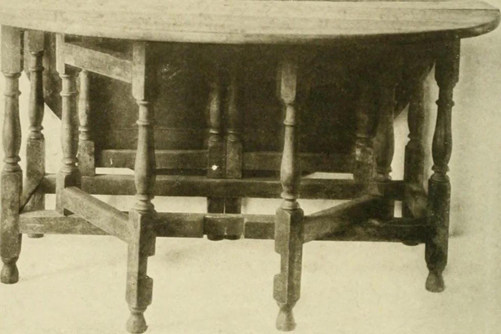 An illustration from Furniture of the Pilgrim century, 1620-1720, including colonial utensils and hardware, 1910, leaf 382