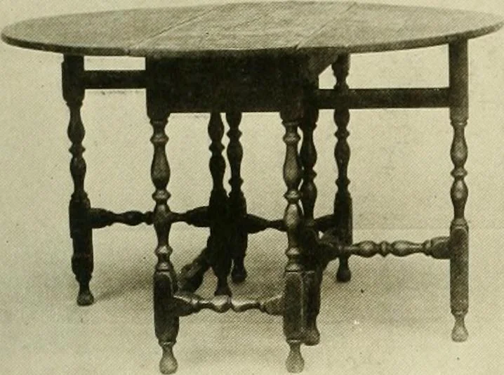 An illustration from Furniture of the Pilgrim century, 1620-1720, including colonial utensils and hardware, 1910, leaf 385