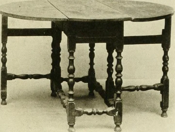 An illustration from Furniture of the Pilgrim century, 1620-1720, including colonial utensils and hardware, 1910, leaf 385