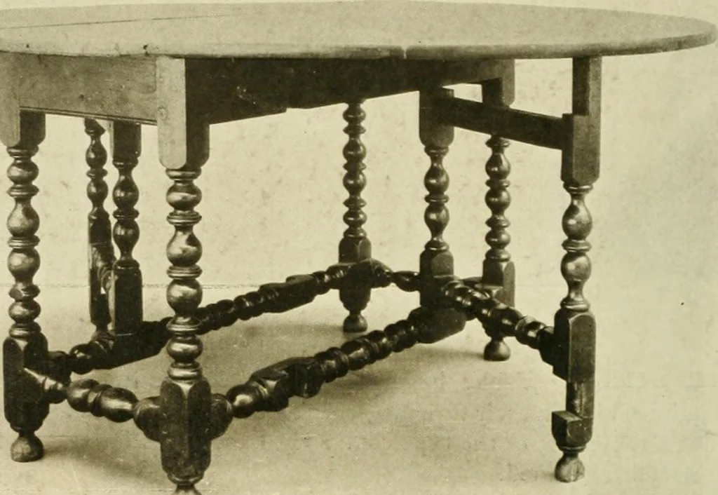 An illustration from Furniture of the Pilgrim century, 1620-1720, including colonial utensils and hardware, 1910, leaf 386