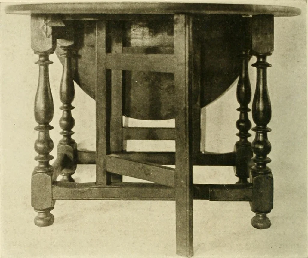 An illustration from Furniture of the Pilgrim century, 1620-1720, including colonial utensils and hardware, 1910, leaf 390
