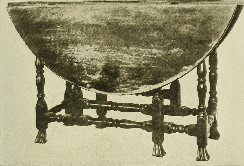 An illustration from Furniture of the Pilgrim century, 1620-1720, including colonial utensils and hardware, 1910, leaf 391