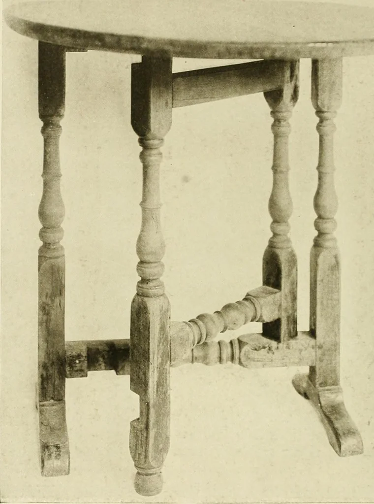 An illustration from Furniture of the Pilgrim century, 1620-1720, including colonial utensils and hardware, 1910, leaf 394